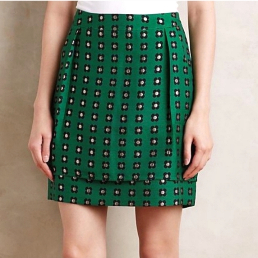 Anthropologie HD in Paris Retro Floral Christmas glimmer layered pencil …